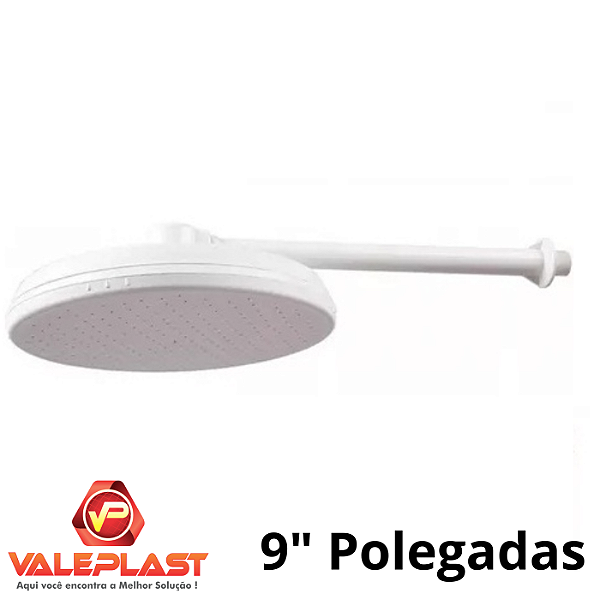 DUCHA CHUVEIRÃO PARA PISCINA JARDIM E QUINTAL 9 POLEGADAS - VALEPLAST