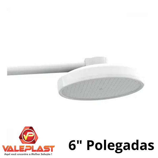DUCHA CHUVEIRÃO PARA PISCINA JARDIM E QUINTAL 6" POLEGADAS - VALEPLAST