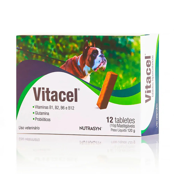 Suplemento para Cachorro Vitacel 12 Tabletes Único
