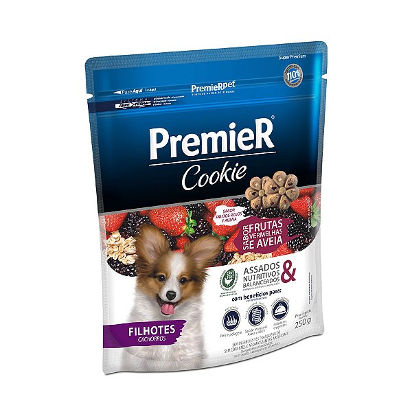 Premier Cookie Cao Fil Frutas Vermelhas 250g