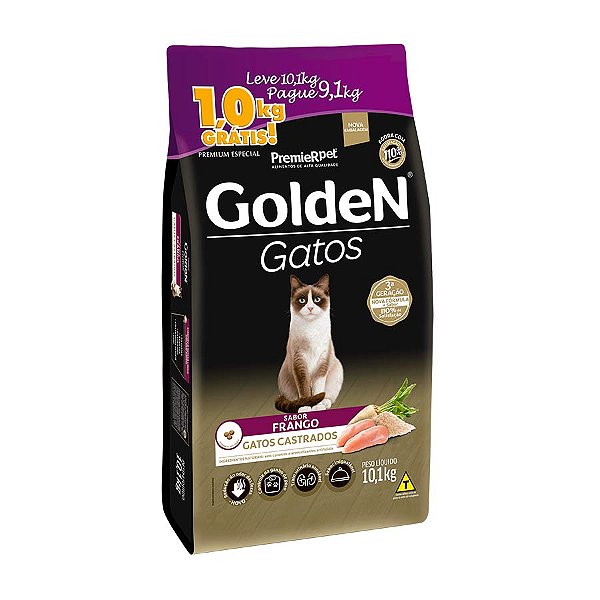 Golden Form Gatos Ad Cast Pague 9 Leve 10,1kg