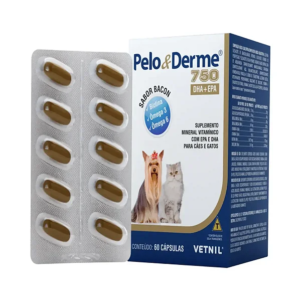 Pelo E Derme 750mg Dha + Epa 60 Comp