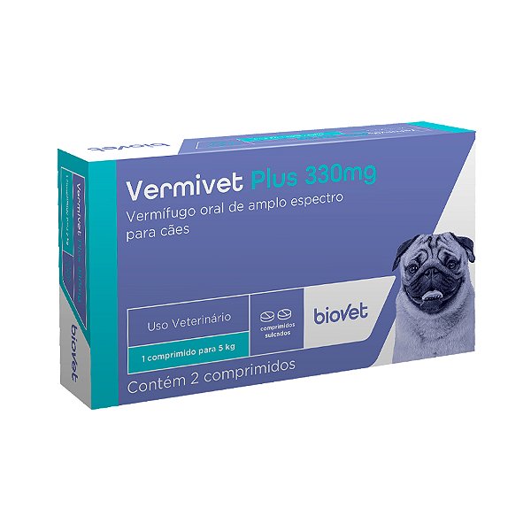 Vermivet Plus 330mg 2comp