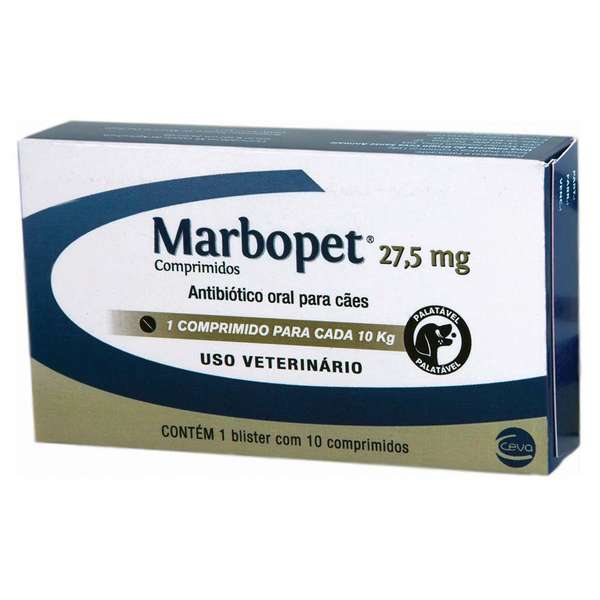 Marbopet Com 10 Comprimidos 27,5mg