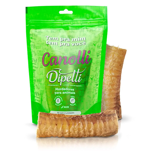 Mordedor Canolli Traquéias Dipetti 2 Unidades