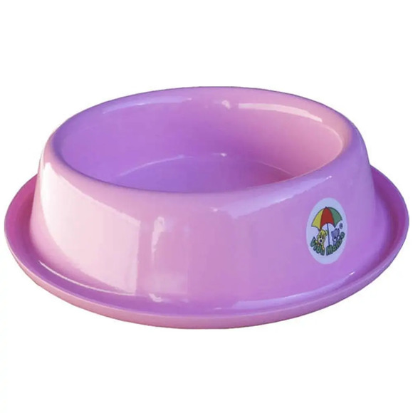 Tigela Pet Ração Água Alumínio Vida Mansa Rosa 700 ml