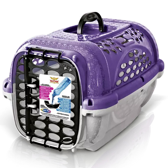 Caixa De Transporte Cães Panther Roxo N. 01