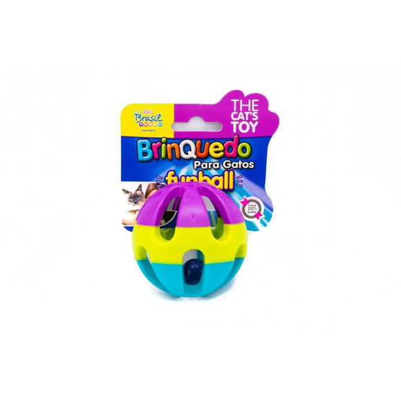 Brinquedo Para Gatos Funball Com Guizo The Pets Único