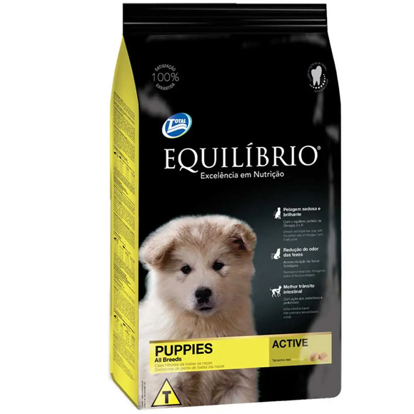 Ração Equilíbrio Cães Filhotes Raças Pequenas 15 kg