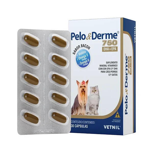 Pelo E Derme 750mg Dha + Epa 30 Comp