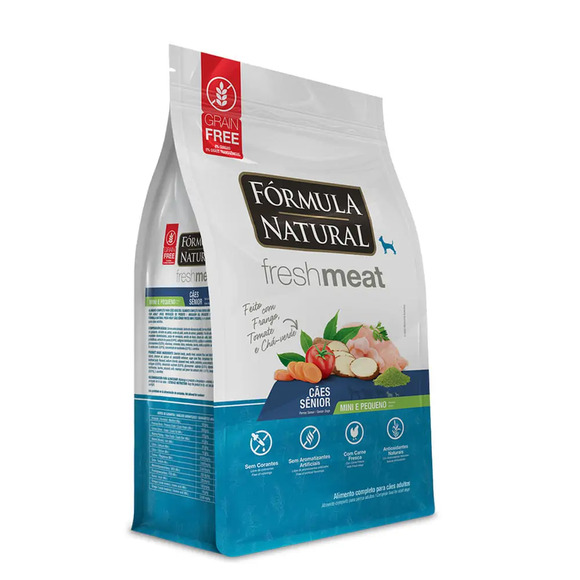 Ração Fórmula Natural Fresh Meat Cães Sênior Mini e Pequeno Frango 1 kg