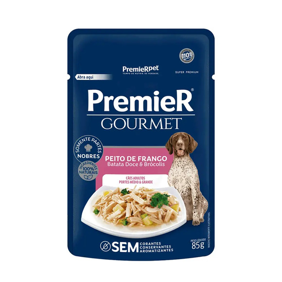 Sache Premier Gourmet Cao Ad Md/gd P Fgo 85g