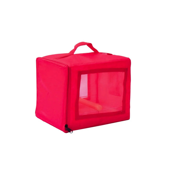 Bolsa De Transporte Para Calopsita Pet Piu Vermelho Único