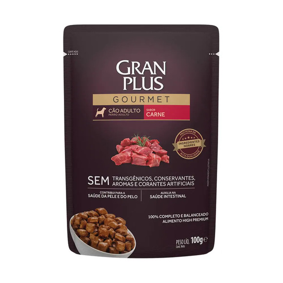 Sache Gran Plus Cao Carne 100g