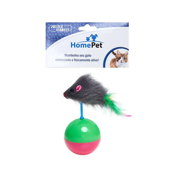 Brinquedo Rato João Bobo HomePet Único