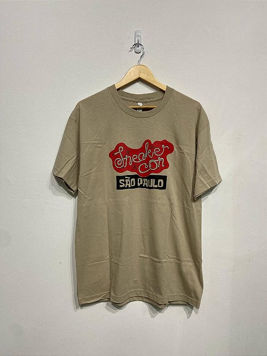 CAMISETA SNEAKERCON SP MASP BEGE