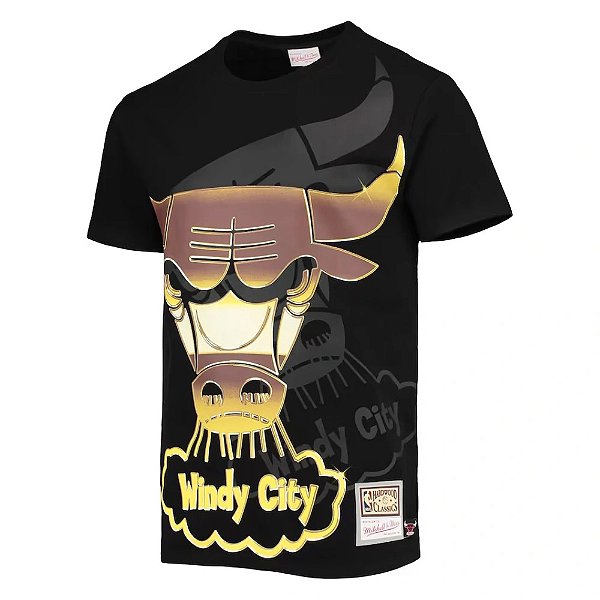 CAMISETA MITCHELL & NESS BULLS GOLD