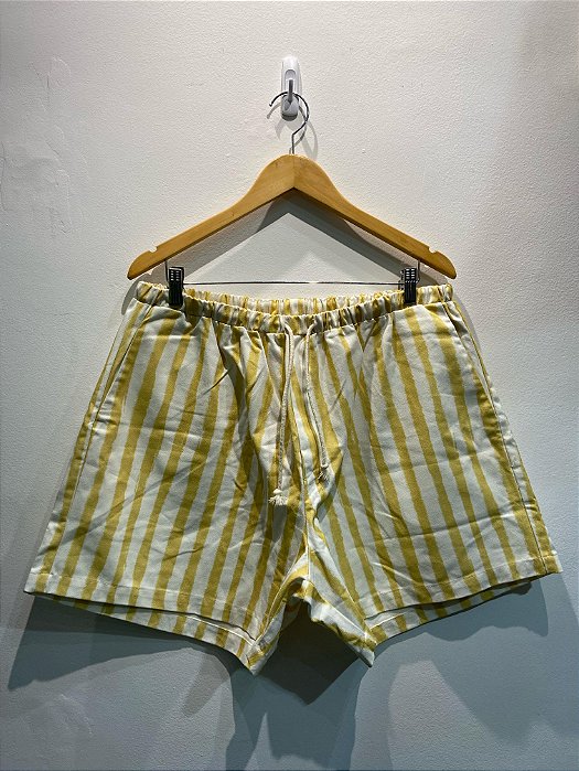 SHORTS CARNAN STRIPED YELLOW