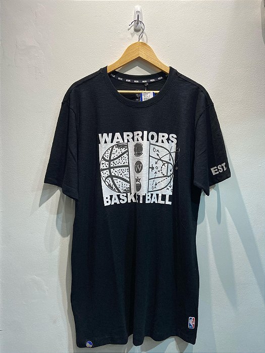 CAMISETA NBA WARRIORS BLACK