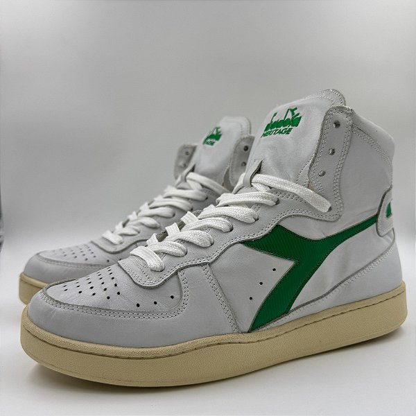 DIADORA MI BASKET USED BRANCO E VERDE