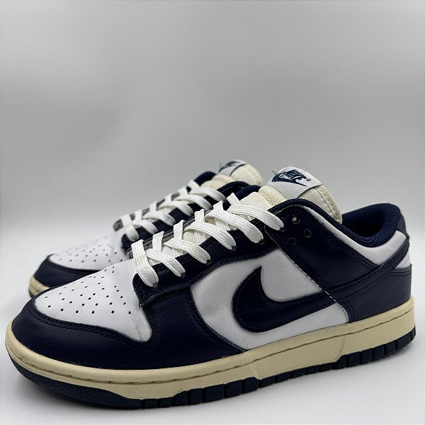 NIKE DUNK LOW MIDNIGHT NAVY AND WHITE