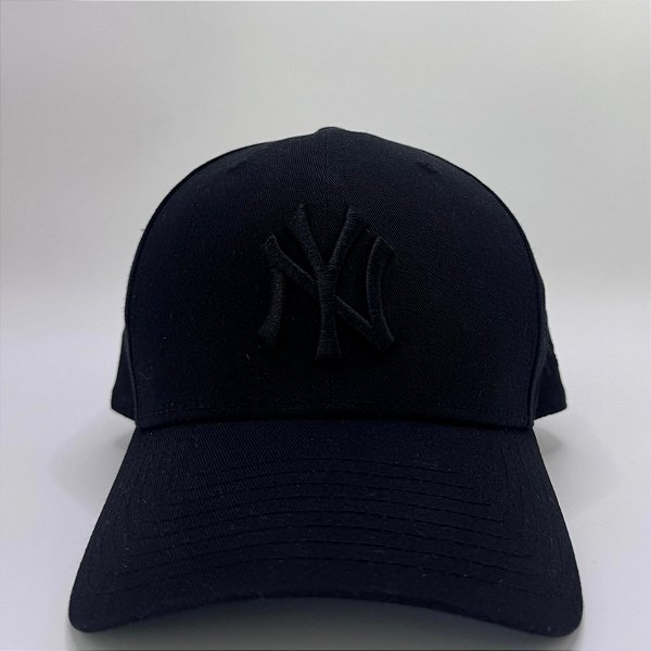 BONÉ NEW YORK YANKEES ABA CURVA SNAPBACK NEW ERA PRETO