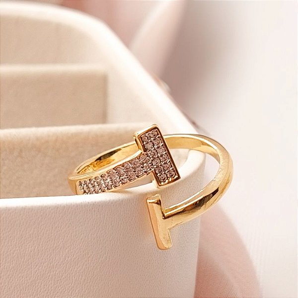 ANEL DUPLO T CRAV ZIRC DET EM RÓDIO E REGULAVEL