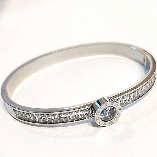 Pulseira - BRACELETE COM ZIRCONIA E CRISTAIS NAVETE