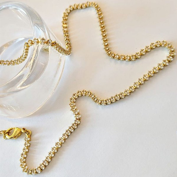 CHOKER NAVETE ZIRC CÚBICA