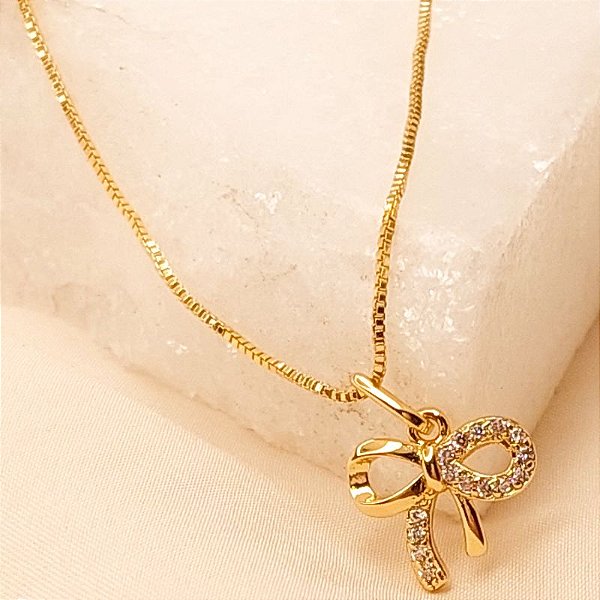 Conjunto - COLAR VENEZ PING LAÇO CRAVEJ 45+5 CM