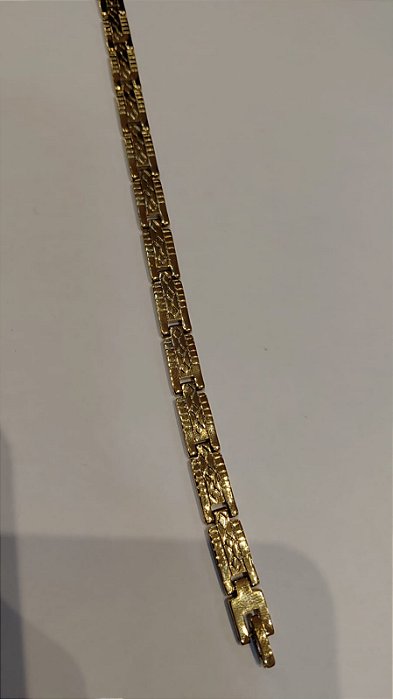 PULSEIRA AÇO MALHA ELOS RETANGULARES