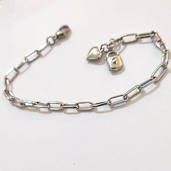 PULSEIRA CORAÇÃO E CADEADO 20CM