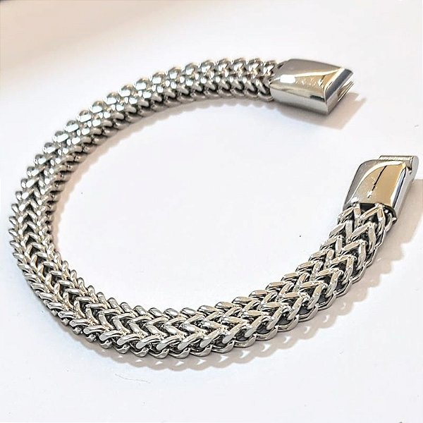 PULSEIRA MASCULINA GRUMET TRANÇ 20CM