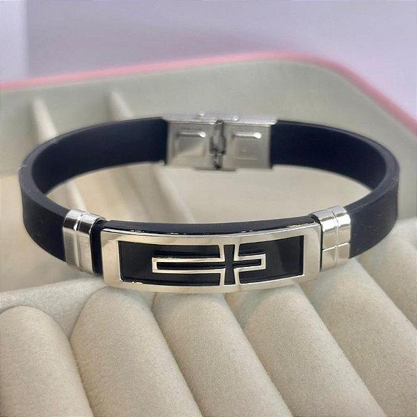 BRACELETE EMBORRACHADO CRUZ