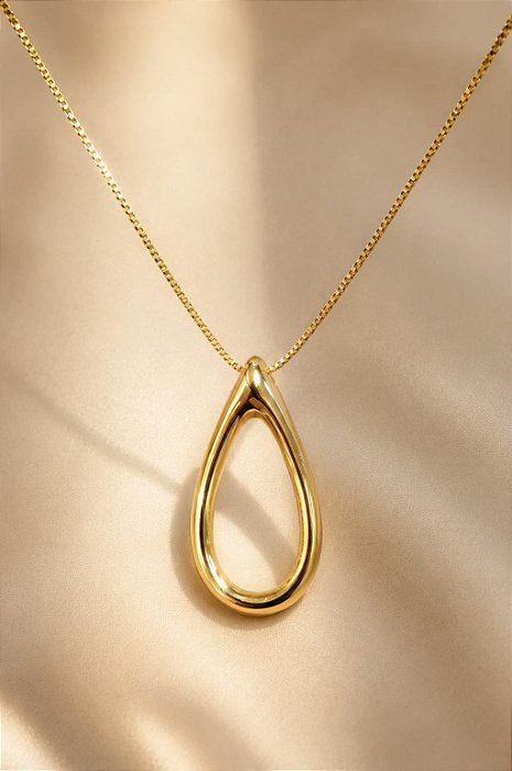 Conjunto - COLAR VENEZ PING GOTA ABAULADA 40+5CM