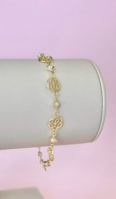 Pulseira - PULSEIRA MANDALAS E PEROLAS