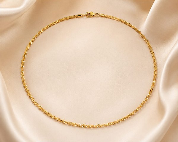 CHOKER  EXOTICO DIAMANTADO 4,8GR