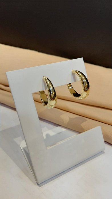 BRINCO ARGOLA OCO DIÂM 26MM C PINO E TARRACHA
