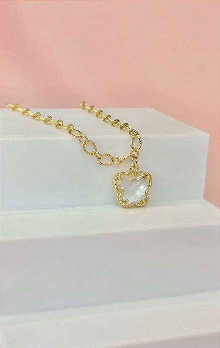 PULSEIRA ELOS DIAMANTADOS E PING BORBOLETA CRISTAL