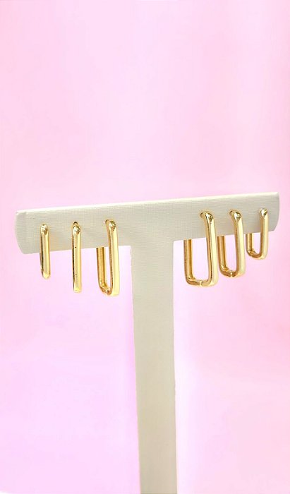 TRIO ARGOLA MENOR CLICKER RETANG LISO