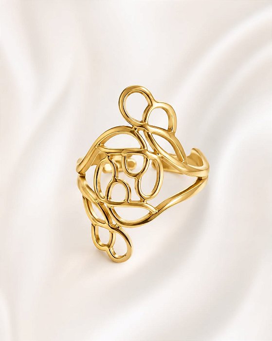 Anel - ANEL DESING ABSTRATO