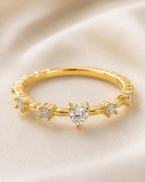ANEL ESTILO TERCINHO COM ZIRCONIAS EM PONTOS E COR