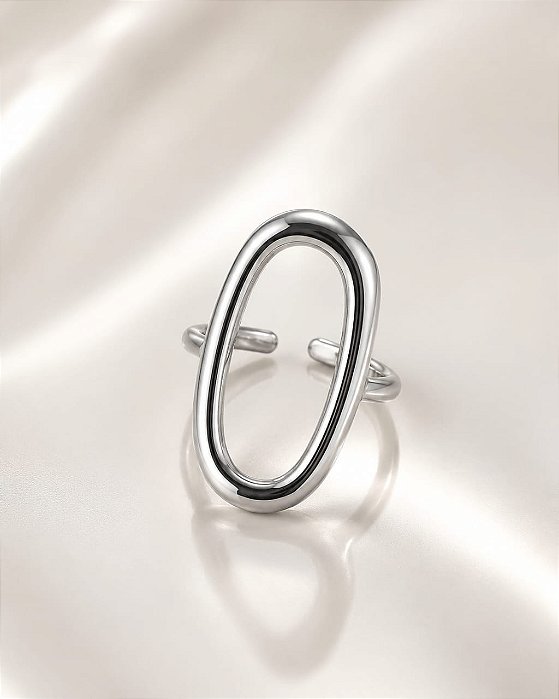 ANEL OVAL MINIMALISTA
