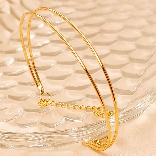 BRACELETE 2 FAIXAS LISA