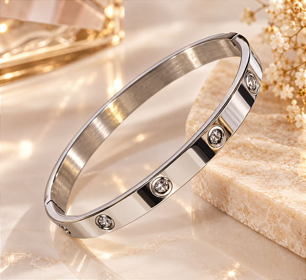 BRACELETE ARO COM PONTOS DE LUZ