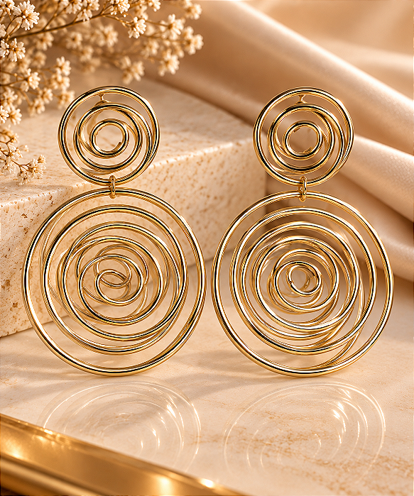 Brinco - BRINCO PENDENTE DESING ESPIRAL