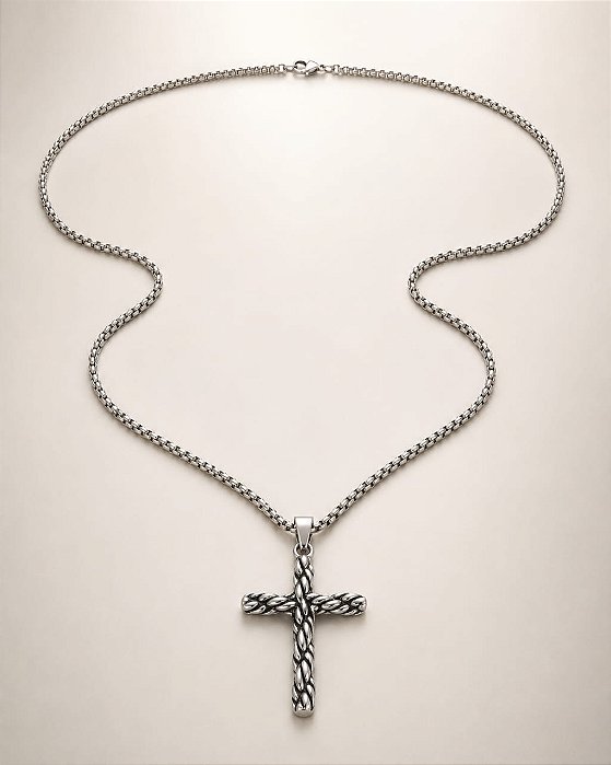 Conjunto - COLAR ELO QUADRADO COM PING CRUZ