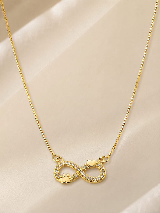 GARGANTILHA VENEZIANA 45CM COM PING FIXO INFINITO
