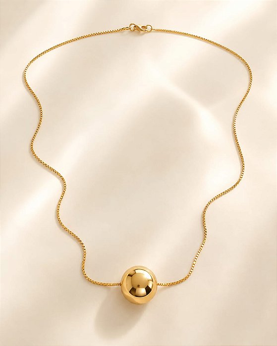 GARGANTILHA VENEZIANA 45CM E PING PONTO BOLA 14MM