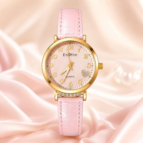 RELOGIO PULS COURO ROSA